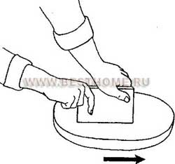Как приточить кромку плитки (на карборундовом круге)