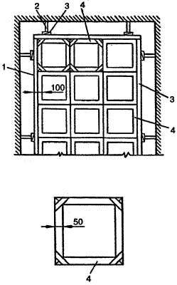 Схема установки маячных и разделительных реек при устройстве ксилолитовых (мозаичных) полов по рисунку