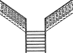 Т-образная лестница