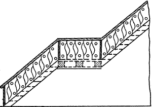 Лестница на заложенных балках