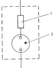 Электрическая схема однополюсного указателя напряжения