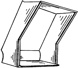 Оконная коробка с выступом, оборудованная рамой с клином