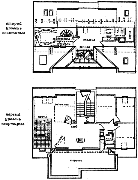 План двухэтажной мансарды